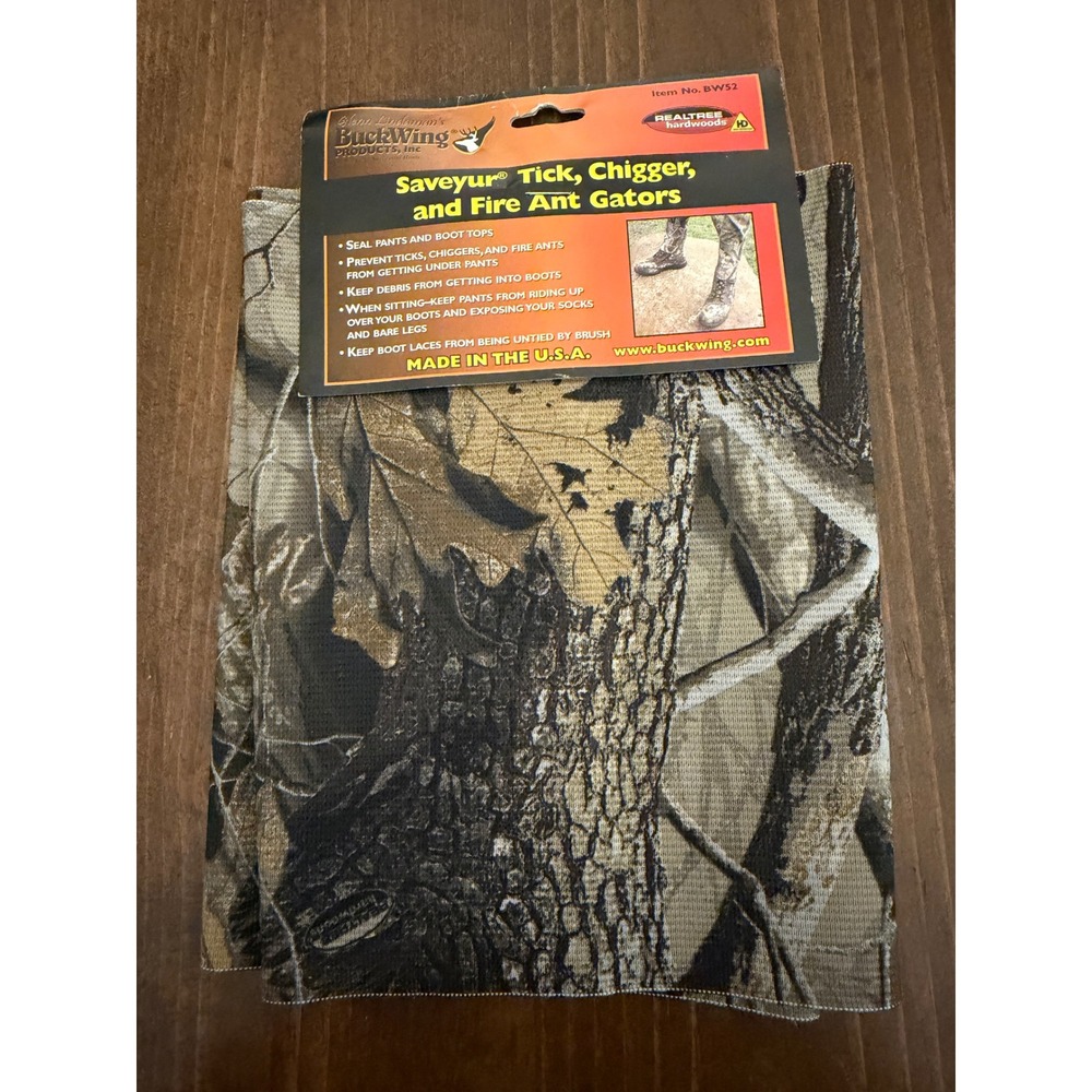 BuckWing Saveyur Tick Chigger Fire Ant Gators Realtree Hardwoods Camo BW52 USA